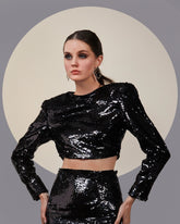 NOIR BLACK POWER TOP - Wabi Sabi